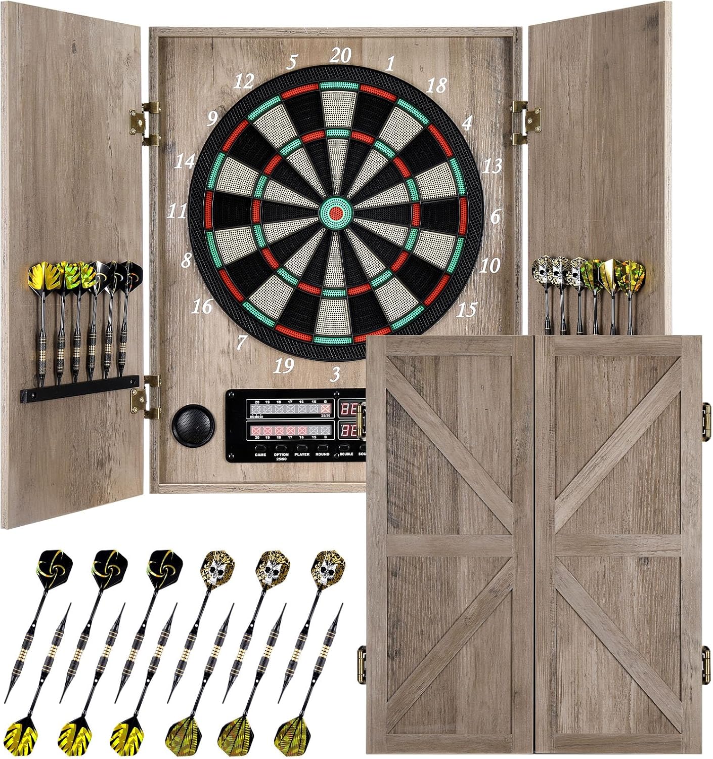 Electronic Dartboard Cabinet - Tablero de dardos electrónico, tablero de