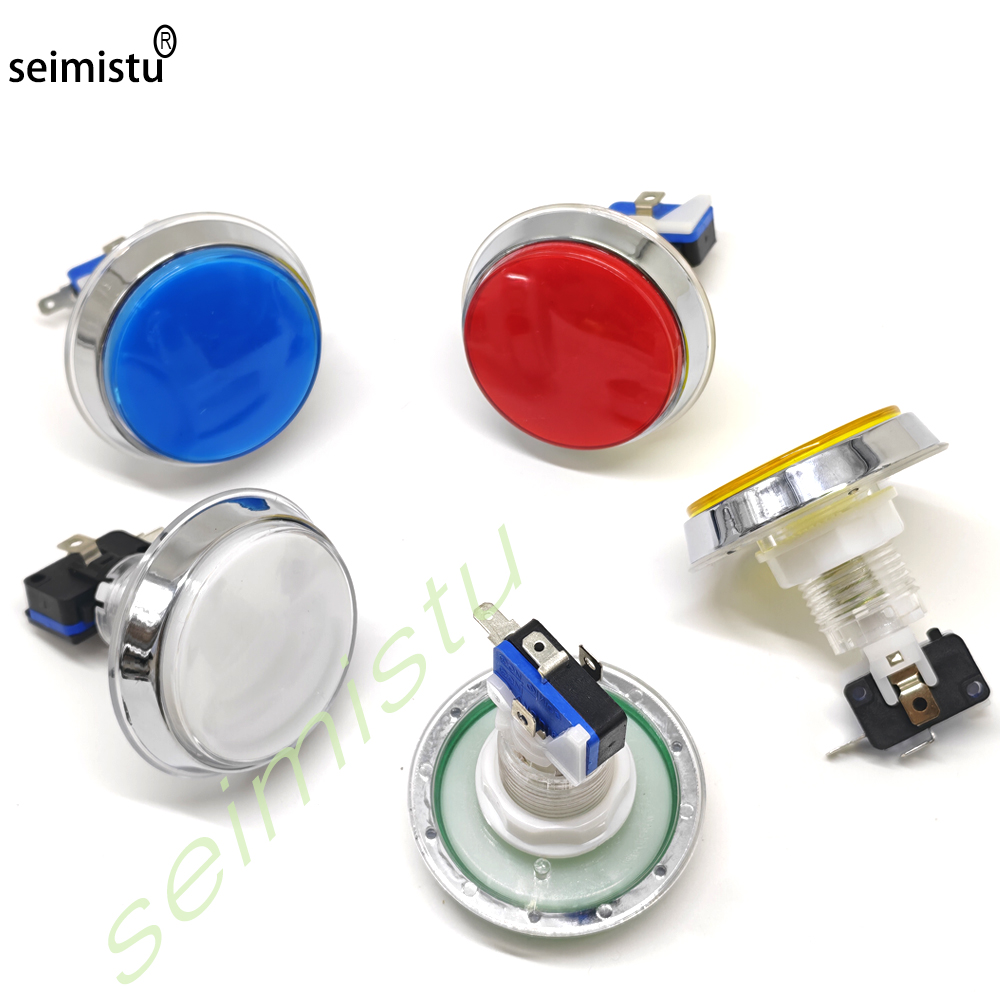 Botón LED plano cromado de 60  - Vending Arcade Games reseña y precio