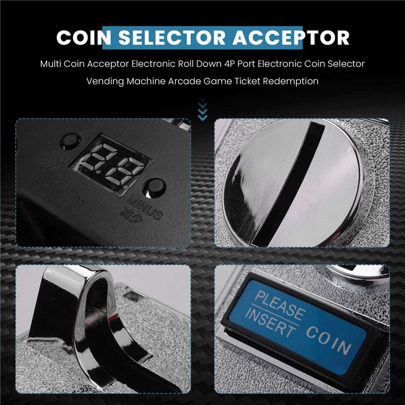 Aceptador de Monedas Múltiples - Arcade Ticket Machine reseña y precio