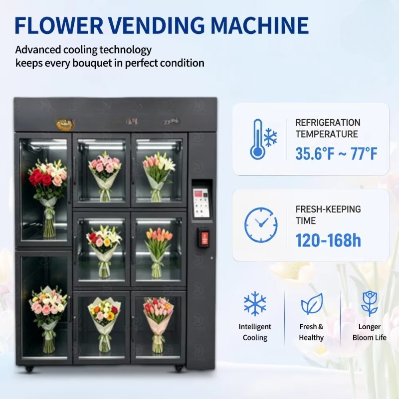 Máquina expendedora de flores  - Bill Acceptor Vending reseña y precio