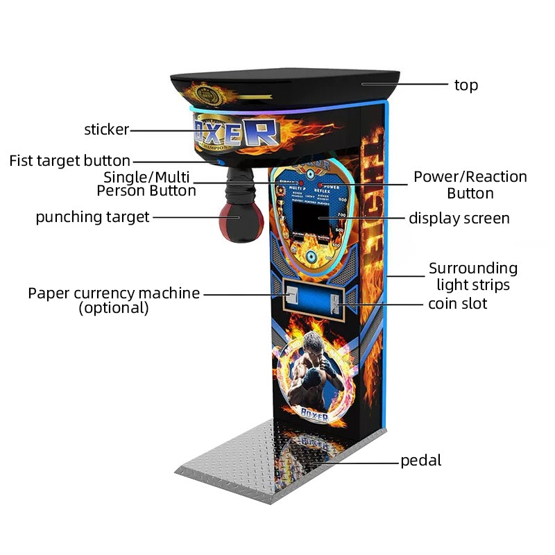 Máquina de boxeo operada con m - Boxing Machine Arcade reseña y precio