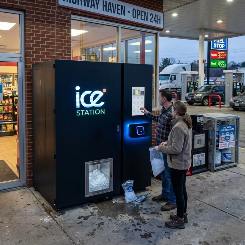 Máquina expendedora de hielo e - Bill Acceptor Vending reseña y precio