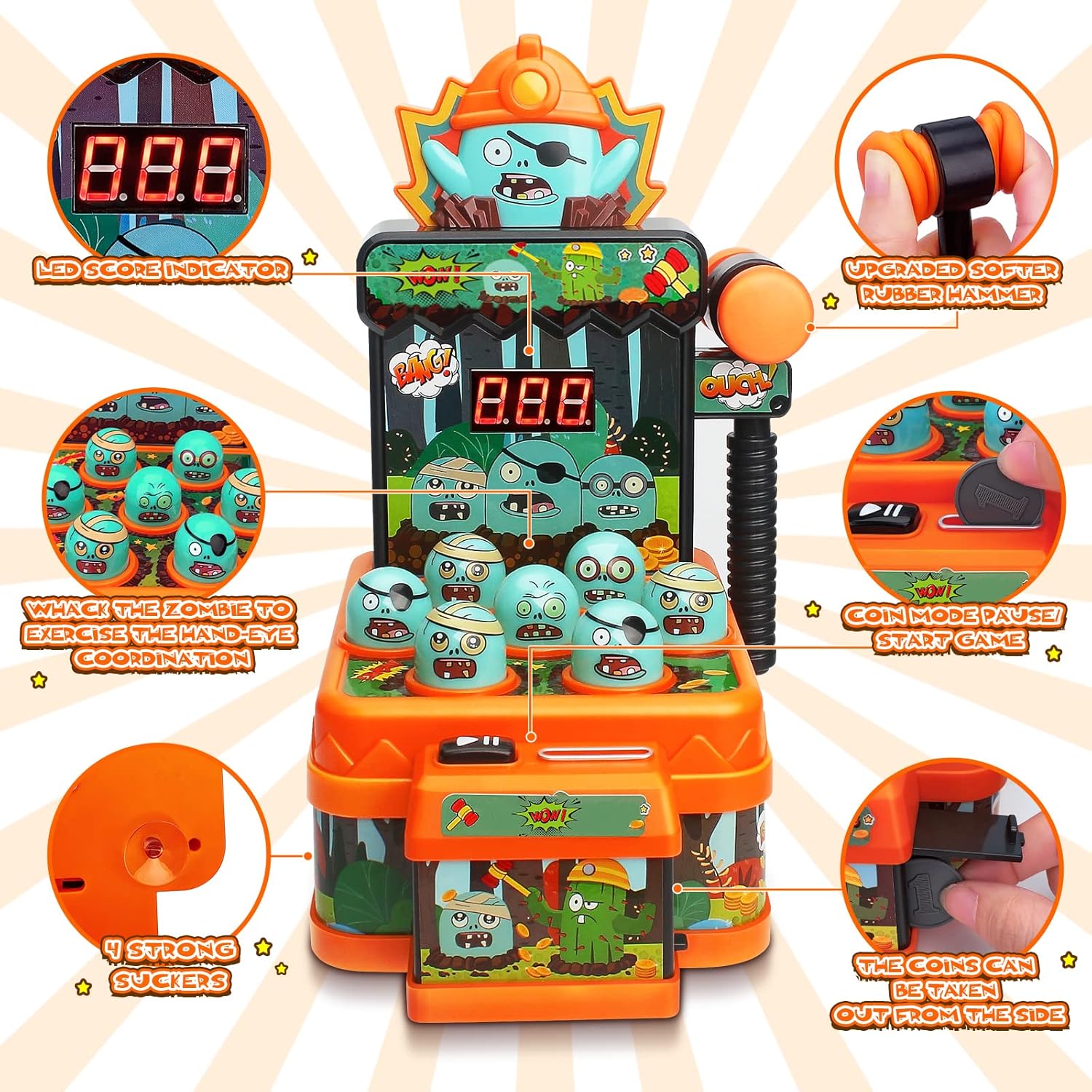 Juego de Golpear Zombis para N - Skee Ball Arcade reseña y precio
