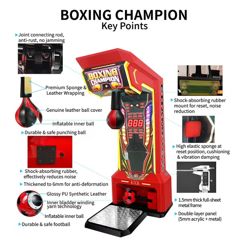 Máquina recreativa de boxeo 2  - Boxing Machine Arcade reseña y precio